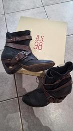 A.s.98 of Airstep enkellaarsjes maat 39, A.s.98, Zwart, Lage of Enkellaarzen, Ophalen of Verzenden