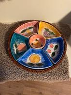 Erg mooie mand met div schaaltjes 12,50€ zgn, Ophalen, Zo goed als nieuw, Rond, Riet