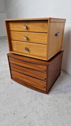2 hele mooie vintage ladekastjes besteklade kastje, Huis en Inrichting, Kasten | Ladekasten, Zo goed als nieuw, Minder dan 100 cm
