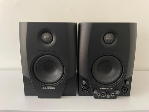 Samson Studio GT - Active Studio Monitors & Audio Interface, Audio, Tv en Foto, Luidsprekers, Gebruikt, Front, Rear of Stereo speakers