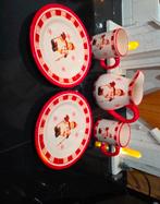 Siaki Servies met Sneeuwpop Motief, Huis en Inrichting, Ophalen of Verzenden, Zo goed als nieuw, Bord(en), Overige stijlen