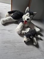 Husky Knuffels. Grote + pup, Kinderen en Baby's, Ophalen of Verzenden, Zo goed als nieuw, Overige typen