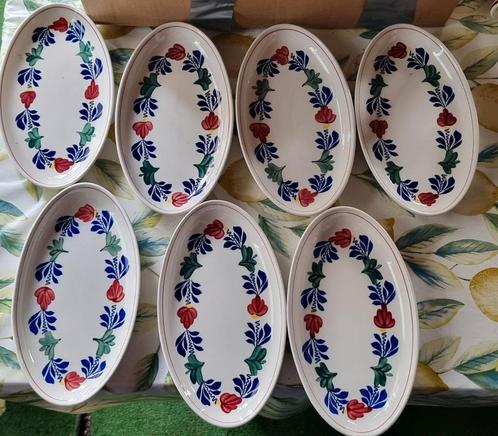 Te.koop 7 Boerenbont servies Vleesschalen. Bosch, Huis en Inrichting, Keuken | Servies, Zo goed als nieuw, Schaal of Schalen, Boerenbont