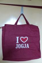 canvas tassen tas Indonesië reistas, Ophalen of Verzenden, Zo goed als nieuw, 30 cm of meer, Minder dan 35 cm