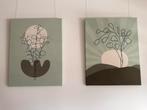 2 x canvas van Werk aan de muur, Huis en Inrichting, Woonaccessoires | Schilderijen, Tekeningen en Foto's, 50 tot 75 cm, Overige typen