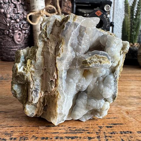 Hout Versteend Blok Fossiel Indonesië Chalcedoon Agaat, Verzamelen, Mineralen en Fossielen, Fossiel, Ophalen of Verzenden
