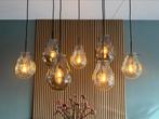 Hanglamp met 7 glazen kappen, Ophalen, Zo goed als nieuw
