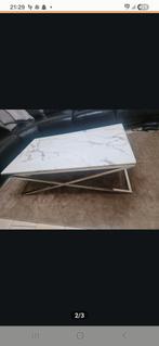** Marmerlook salontafel **, Huis en Inrichting, Tafels | Salontafels, Gebruikt, 100 tot 150 cm, Minder dan 50 cm, Rechthoekig