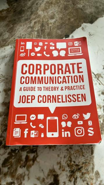 Corporate Communication Seventh Edition - Joep Cornelissen beschikbaar voor biedingen