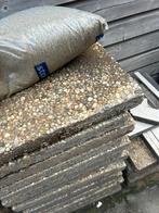 Grindtegels 50x50, Tuin en Terras, Tegels en Klinkers, Ophalen, Gebruikt, 10 m² of meer, Beton