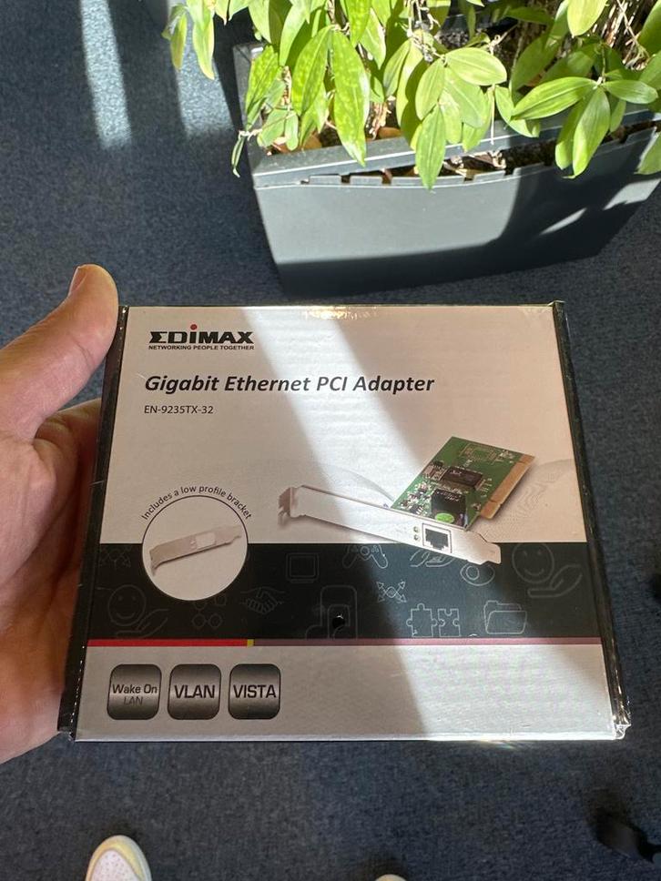 7x Edimax Gigabit Ethernet PCI Adapter - Nieuw in doos!, Computers en Software, Netwerkkaarten, Nieuw, Intern, Ophalen
