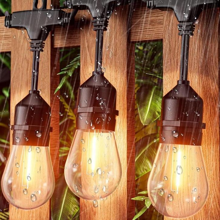 Solar kerstverlichting LED Lichtsnoer met Stekker, Tuin en Terras, Buitenverlichting, Nieuw, Led-strip, Kunststof, Minder dan 50 watt