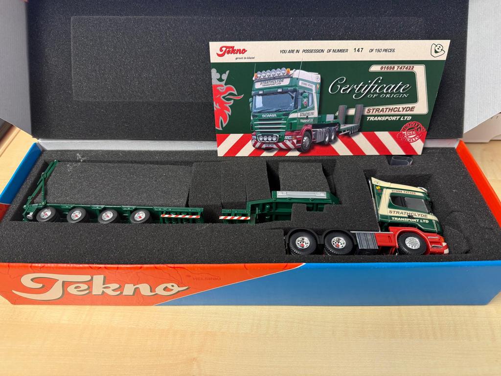 Tekno 1:50 Strathclyde Scania R, Verzenden, Nieuw, Bus of Vrachtwagen, Tekno