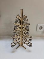 Houten kerstboompje met belletjes 30 cm, Diversen, Kerst, Ophalen of Verzenden