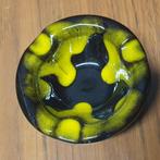 1999 Vintage keramiek karmieken asbakje asbak geel bruin, Verzamelen, Verzenden, Zo goed als nieuw, Asbak