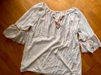 Witte blouse met details - boho stijl maat M, Ophalen of Verzenden, Zo goed als nieuw, Maat 38/40 (M), Wit