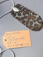 M07 Meteorite Brenham Olive pallasite 53,1ct, Verzamelen, Ophalen of Verzenden, Mineraal