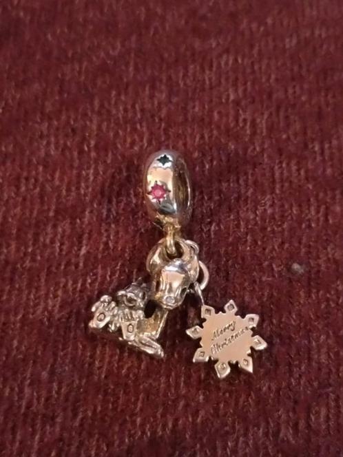 Disney Bambi & Thumper Charm, Sieraden, Tassen en Uiterlijk, Bedels, Zo goed als nieuw, Overige merken, Zilver, 1 bedel, Ophalen of Verzenden