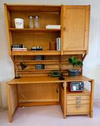 Vintage wandmeubel bureau Lundia jaren 70, Ophalen, Gebruikt, 25 tot 50 cm