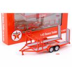 1/43 Tandem Car Trailer with tire rack “Texaco”, Hobby en Vrije tijd, Modelauto's | 1:43, Nieuw, Overige merken, Overige typen