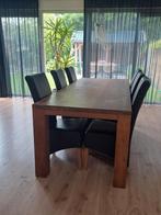 Eethoek met 6 stoelen, Huis en Inrichting, Tafels | Eettafels, Ophalen, Gebruikt