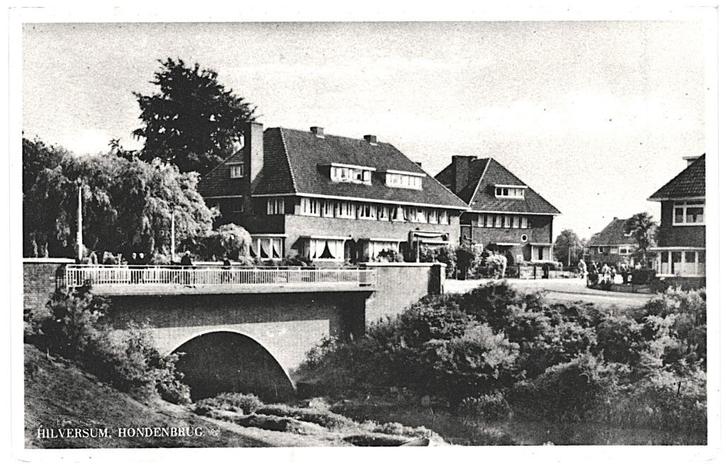 959474	Hilversum	Hondenbrug	1954 NH	Gelopen met postzegel, Verzamelen, Ansichtkaarten | Nederland, Gelopen, Noord-Brabant, 1940 tot 1960