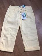 Charles vogele slim leg Eva gele broek stretch 36, Geel, Ophalen of Verzenden, Driekwart, X