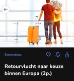 Voucher voor 2 vliegtickets, Tickets en Kaartjes, Twee personen, Vliegtuig, Met bestemming of datum
