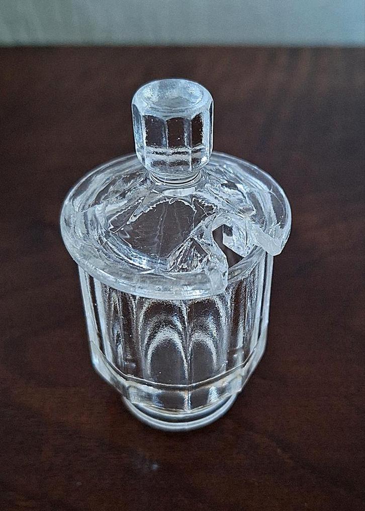 Mosterdpotje   1900 à 1910, Antiek en Kunst, Antiek | Glas en Kristal, Ophalen of Verzenden