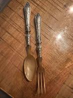 Zilveren slacouvert met hoornen bladen, Verzenden