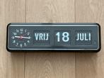 Karlsson Twemco Flipclock Kalender Klok BQ-38, Huis en Inrichting, Woonaccessoires | Klokken, Ophalen, Zo goed als nieuw, Analoog