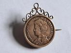 Zilveren munthanger Wilhelmina, Ophalen of Verzenden, Zilver