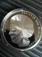 Peter Strucken 50 gulden munt 1990 100 jaar vorstinnen, Koningin Beatrix, Zilver, Ophalen of Verzenden, Losse munt