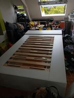 Platsa bed, Huis en Inrichting, Slaapkamer | Bedden, Ophalen, Wit, 140 cm, Zo goed als nieuw