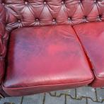 Chesterfield hoekbank rood 3.10 x 2.60 + GRATIS BEZORGD, Huis en Inrichting, Banken | Bankstellen, Chesterfield, Gebruikt, Ophalen of Verzenden