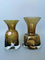 Ingrid glas Lord Nelson 2 bubble vazen retro Mid Century, Verzenden