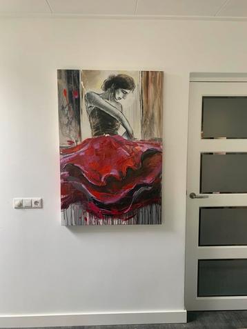 Groot schilderij beschikbaar voor biedingen