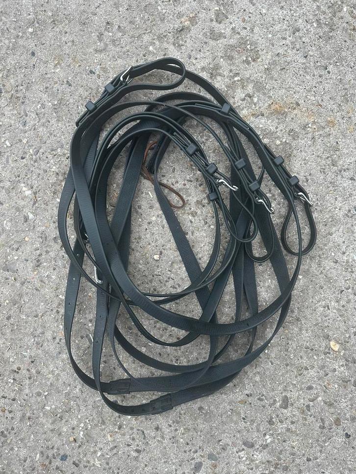 Zilco tweespan leidsels mini shetlander, Dieren en Toebehoren, Paarden en Pony's | Hoofdstellen en Tuigage, Zo goed als nieuw