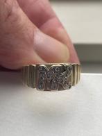 14 karaats heren ring MK met 16 briljanten 0.24ct, Sieraden, Tassen en Uiterlijk, Ringen, 20 of groter, Heer, Ophalen of Verzenden