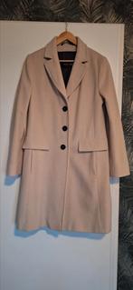Camel/beige kleurige mantel van Fuchs & Schmitt  maat 40, Ophalen, Zo goed als nieuw, Maat 38/40 (M), Zwart