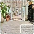 Wol beige - melange wollen vloerkleed - fotoshoot, Ophalen, Beige, 150 tot 200 cm, Rond