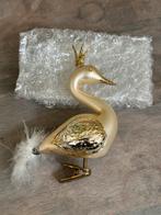 Kerstbal / ornament: prachtige zwaan op clip van glas, Ophalen of Verzenden