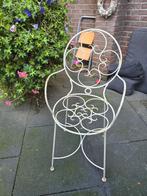 Antieke Brocante Tuinstoel Metaal vintage, Ophalen, Gebruikt, Metaal