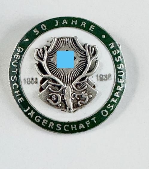Deutsche Jägerschaft Speldje 50 Jaar, Verzamelen, Speldjes, Pins en Buttons, Gebruikt, Speldje of Pin, Dier of Natuur, Ophalen of Verzenden