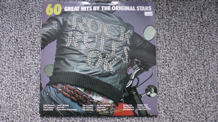 Rock Rules Ok - Various Artists (3 lp's) VINYL LP, Cd's en Dvd's, Vinyl | Pop, Zo goed als nieuw, 1960 tot 1980, Overige formaten
