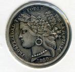Peru - Spaans 1 Peseta 1880, Ophalen of Verzenden, Overige landen, Zilver