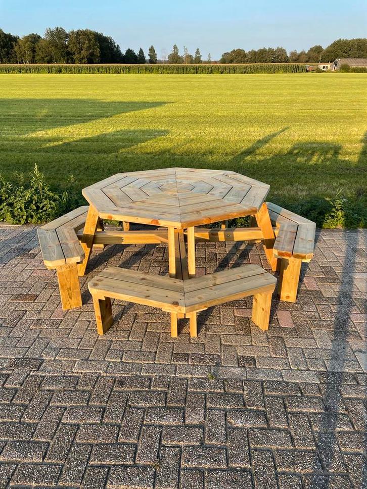 Picknicktafel 8-persoons, Tuin en Terras, Picknicktafels, Nieuw, Ophalen of Verzenden