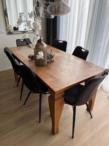 Teakhouten Eettafel 90 x 180 (zonder stoelen) beschikbaar voor biedingen
