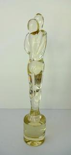 Glazen beeld twee figuren helder gouddeeltjes 3838-g Murano, Antiek en Kunst, Antiek | Glas en Kristal, Ophalen of Verzenden