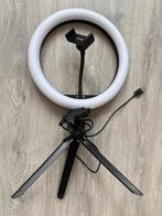 Ringlamp met Statief, Audio, Tv en Foto, Fotografie | Fotostudio en Toebehoren, Ophalen of Verzenden, Zo goed als nieuw, Lamp of Flitsset